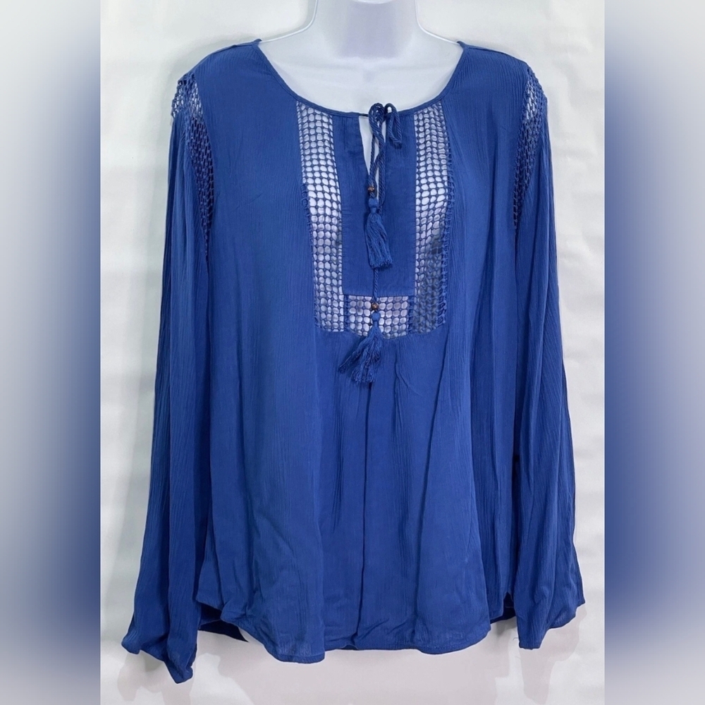 NWT Joseph A. Royal Blue Blouse XL
